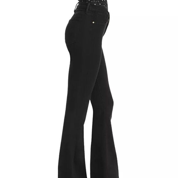FRAME Le One Flare Front Slit Black size 2 NWT $268 - Picture 9 of 9